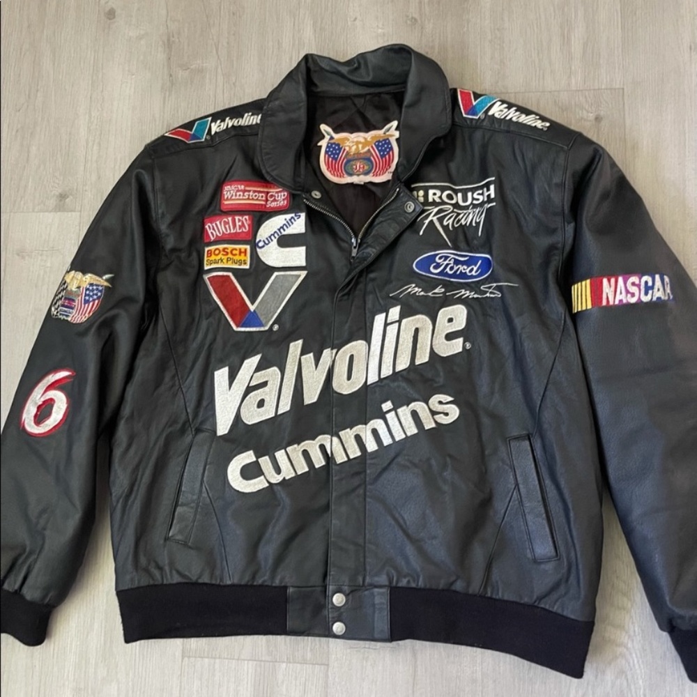 Vintage Leather Nascar Racing Jacket